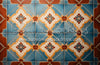 Blue Spanish Tile Flipped Floor (MD)