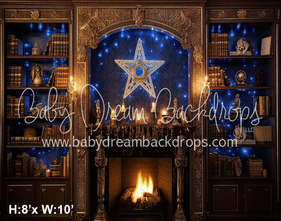 Blue Gold Celebration Fireplace (SM) 