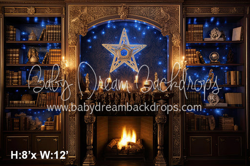 Blue Gold Celebration Fireplace (SM) 