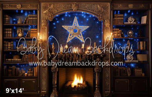 Blue Gold Celebration Fireplace (SM) 