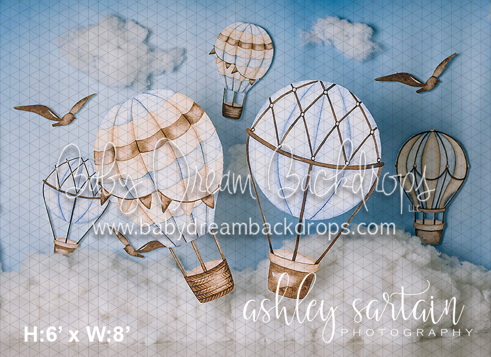 Blue Hot Air Balloons (AH)