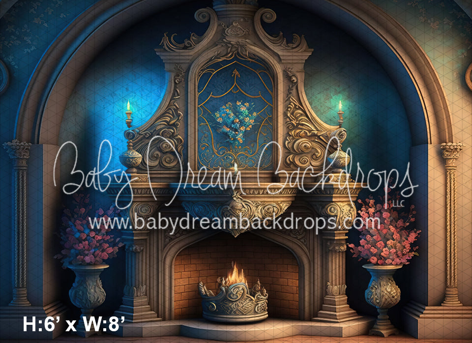 Blue Storybook Fireplace (MD)