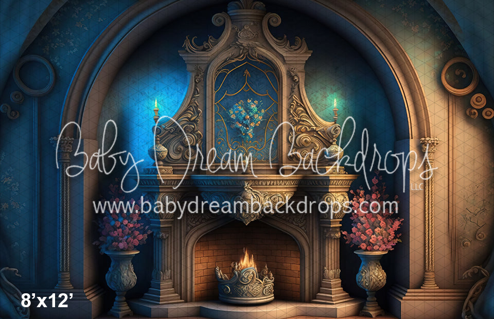 Blue Storybook Fireplace (MD)