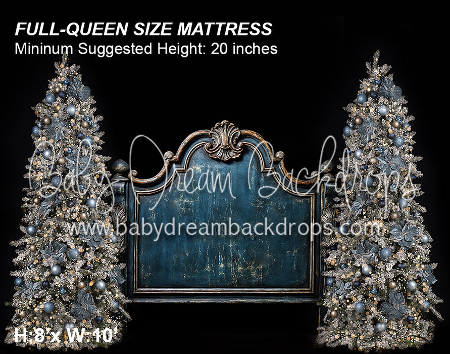 Blue Vintage Christmas Headboard (VR)