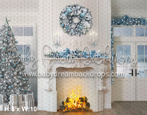 Blue and White Christmas