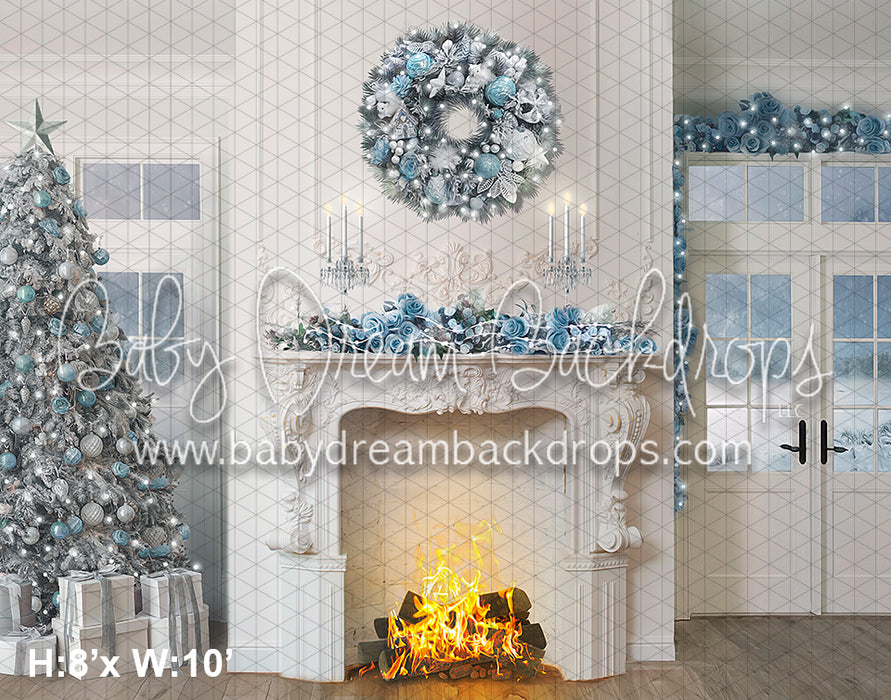 Blue and White Christmas