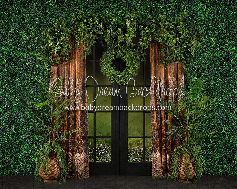 Boho Boxwood Dark Door (JA)