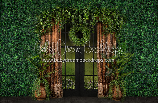 Boho Boxwood Dark Door (JA)