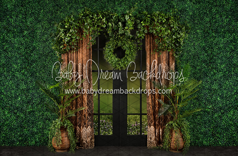 Boho Boxwood Dark Door (JA)