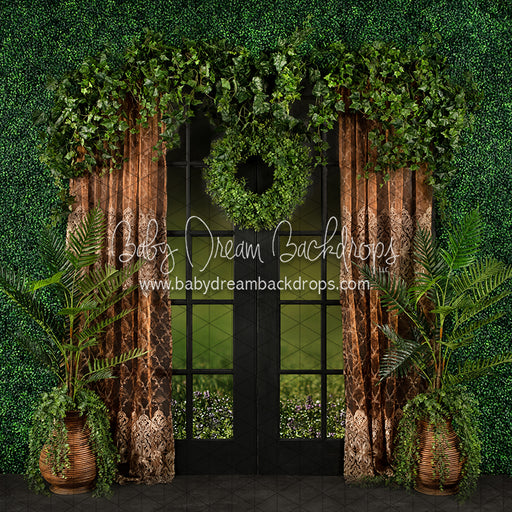 Boho Boxwood Dark Door (JA)
