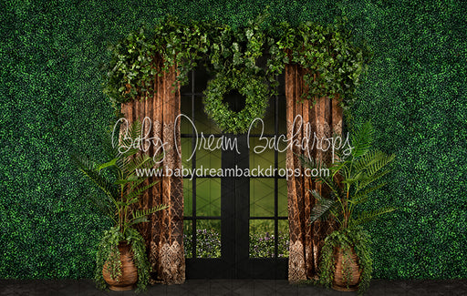 Boho Boxwood Dark Door (JA)