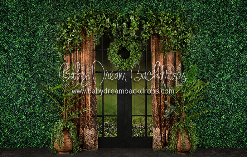 Boho Boxwood Dark Door (JA)
