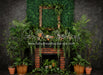 Boho Boxwood Dark Fireplace (JA)