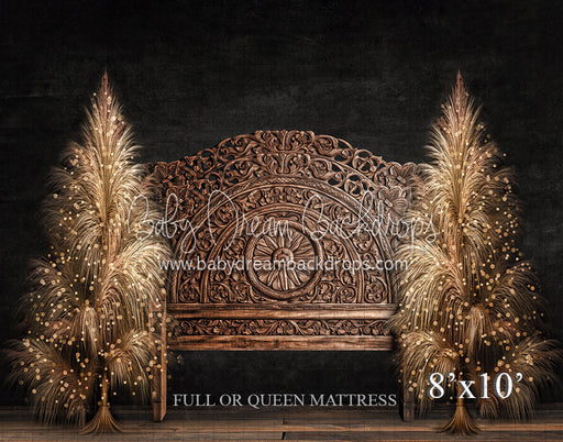 Boho Christmas Headboard No Top Lights (VR)