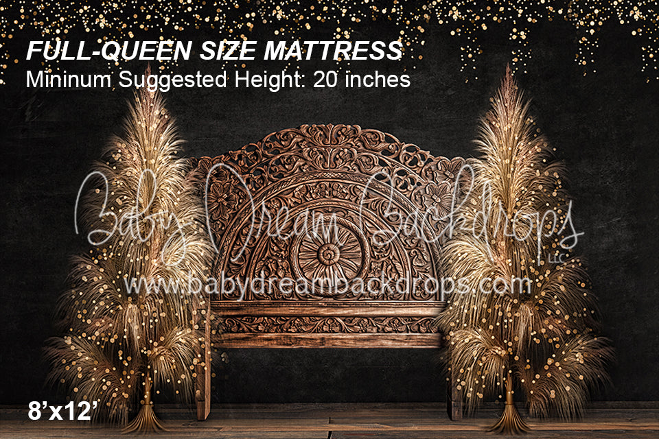 Boho Christmas Headboard with Lights (VR) 