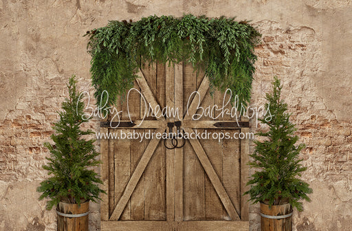 Boho Holiday Door and Trees