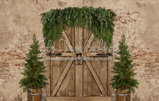Boho Holiday Door and Trees