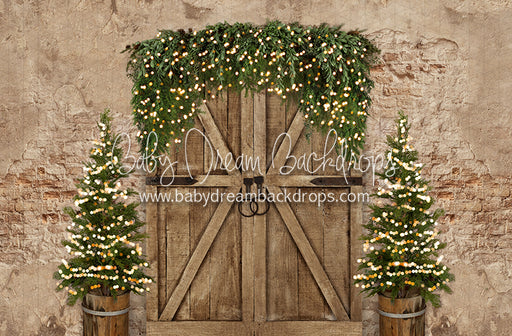 Boho Holiday Door and Trees Lights