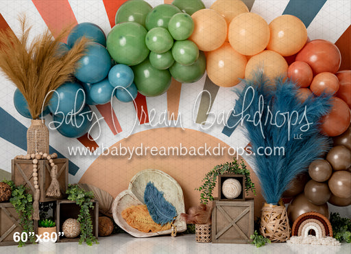 Boho Rainbow Sun with Props (RS)