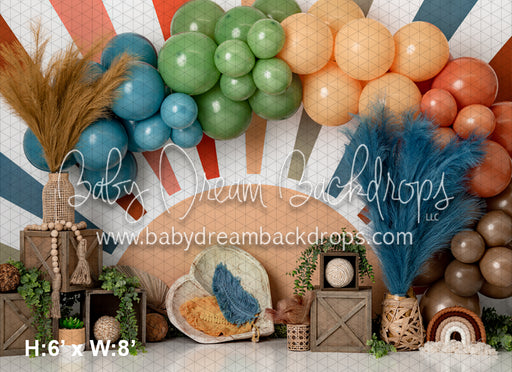 Boho Rainbow Sun with Props (RS)