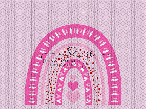 Boho Valentine Rainbow