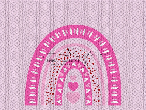 Boho Valentine Rainbow