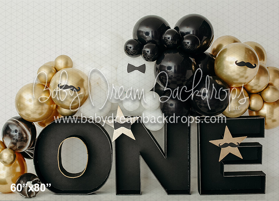 Bowtie and Mustache Big ONE