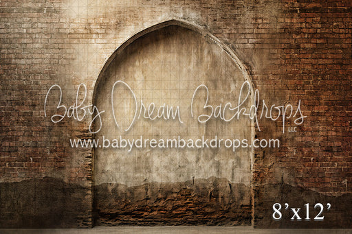 Brick Textured Arch LIGHT LEFT (VR)