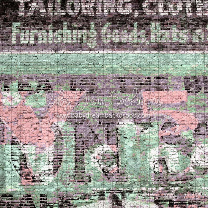 X Drop brick mural bubblegum cc