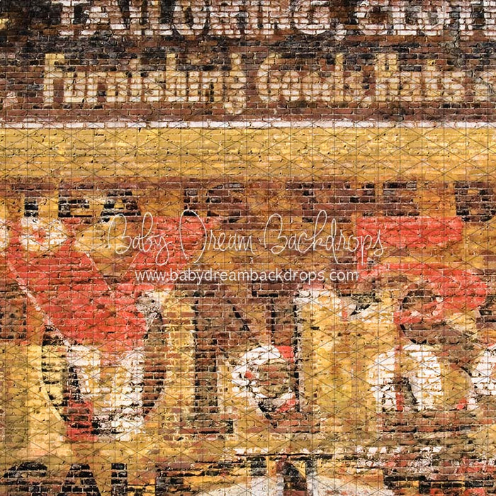 X Drop brick mural harvest cc