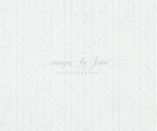 Bright White Vertical Plank Farbic Drop (JG)