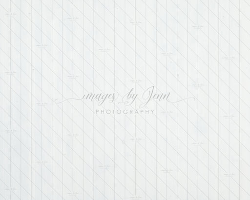 Bright White Vertical Plank Farbic Drop (JG)