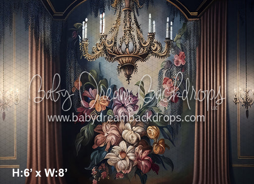 Bronze Chandelier Floral Wall (MD)