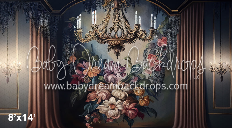 Bronze Chandelier Floral Wall (MD)