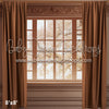 Brown Floral Wainscoting Window (AZ)