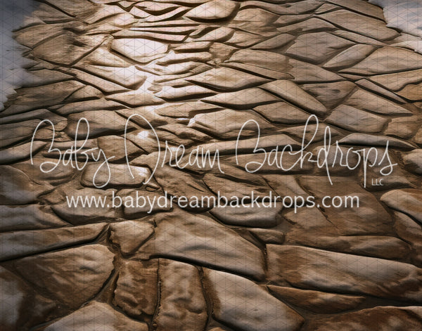 Brown Winter Cobblestone Fabric Floor (MD)
