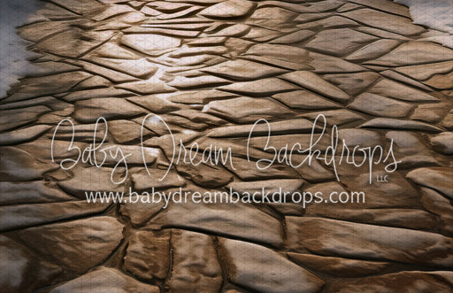 Brown Winter Cobblestone Fabric Floor (MD)