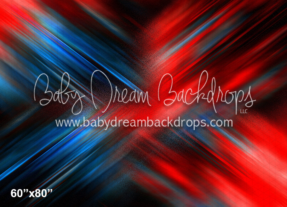 Brushed X Red and Blue (CC)