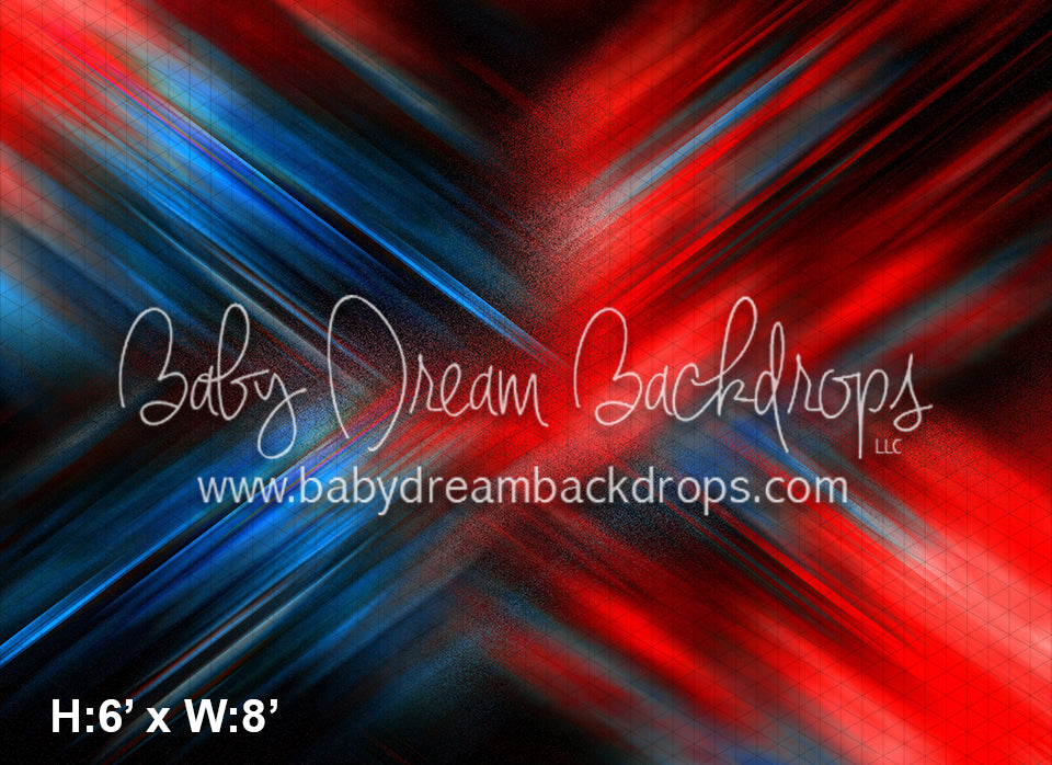 Brushed X Red and Blue (CC)