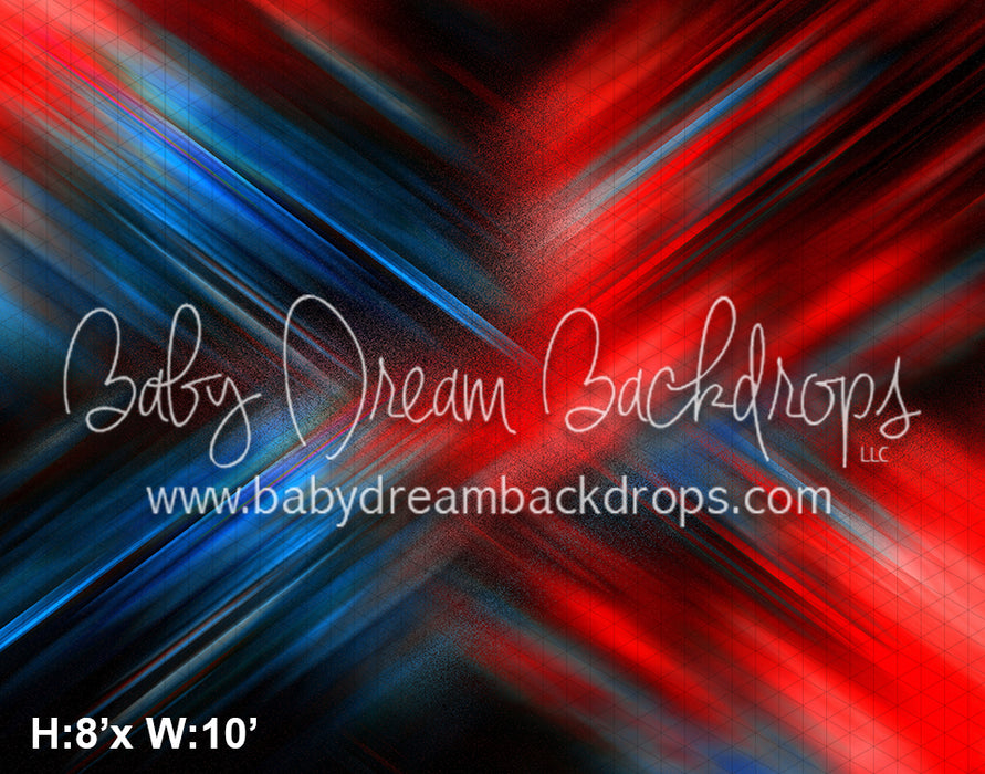 Brushed X Red and Blue (CC)