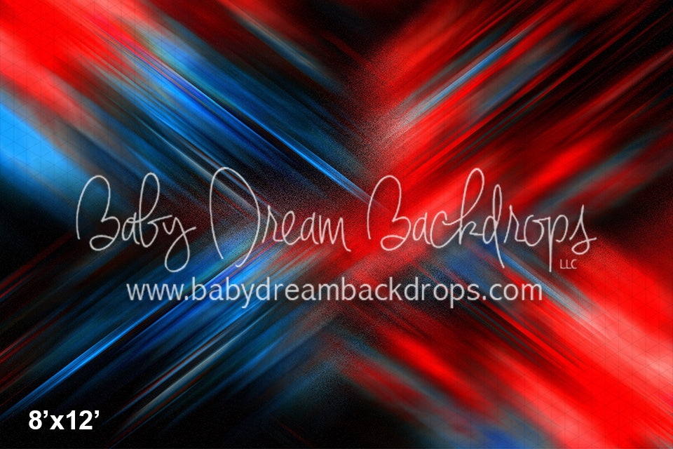 Brushed X Red and Blue (CC)