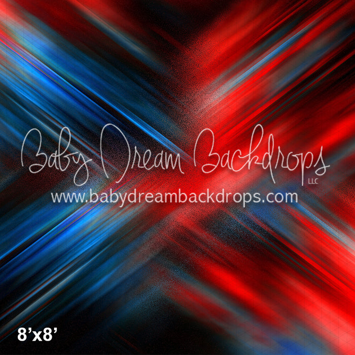 Brushed X Red and Blue (CC)