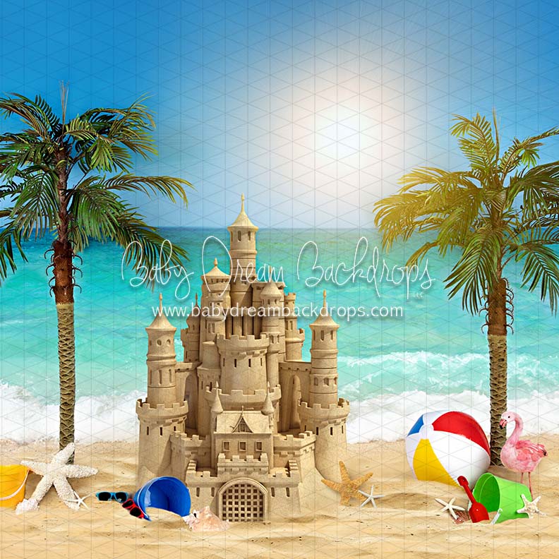 X Drop build a sand castle – Baby Dream Backdrops