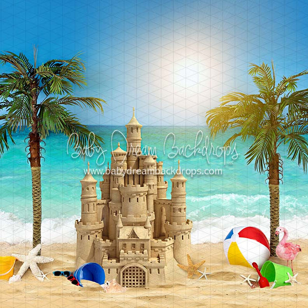 X Drop build a sand castle
