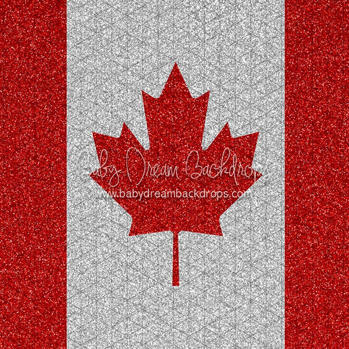 X Drop canada flag glitz