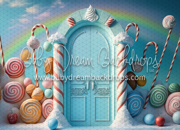 Candyland Swirls Doorway with Rainbow (MD)