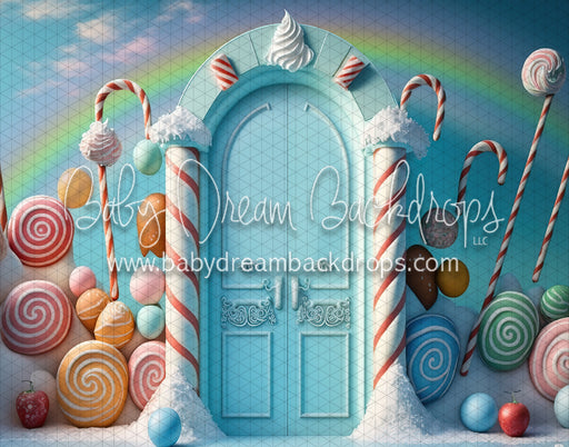 Candyland Swirls Doorway with Rainbow (MD)