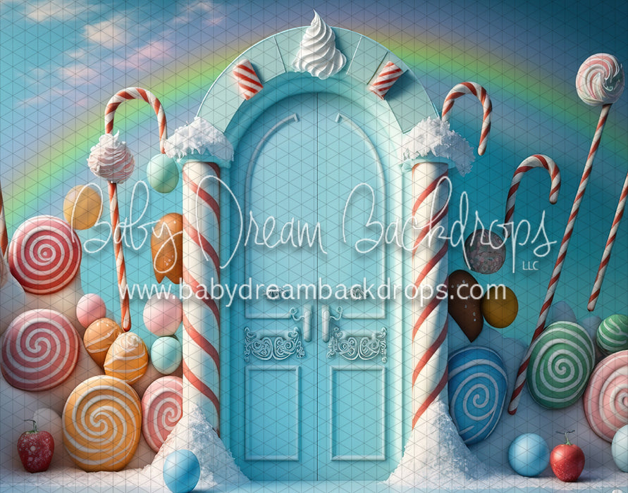 Candyland Swirls Doorway with Rainbow (MD)