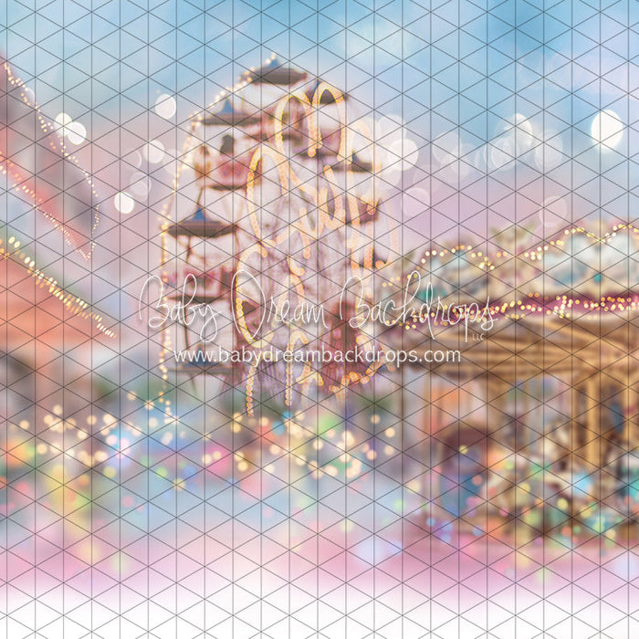 X Drop carnival bokeh white bottom bs