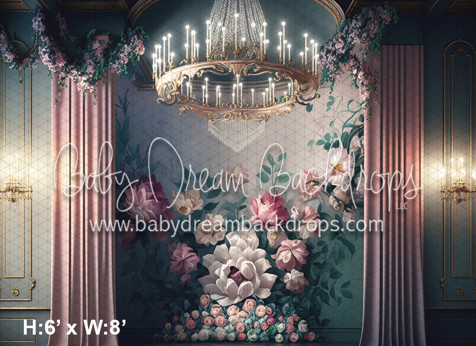 Chandelier Floral Wall (MD)